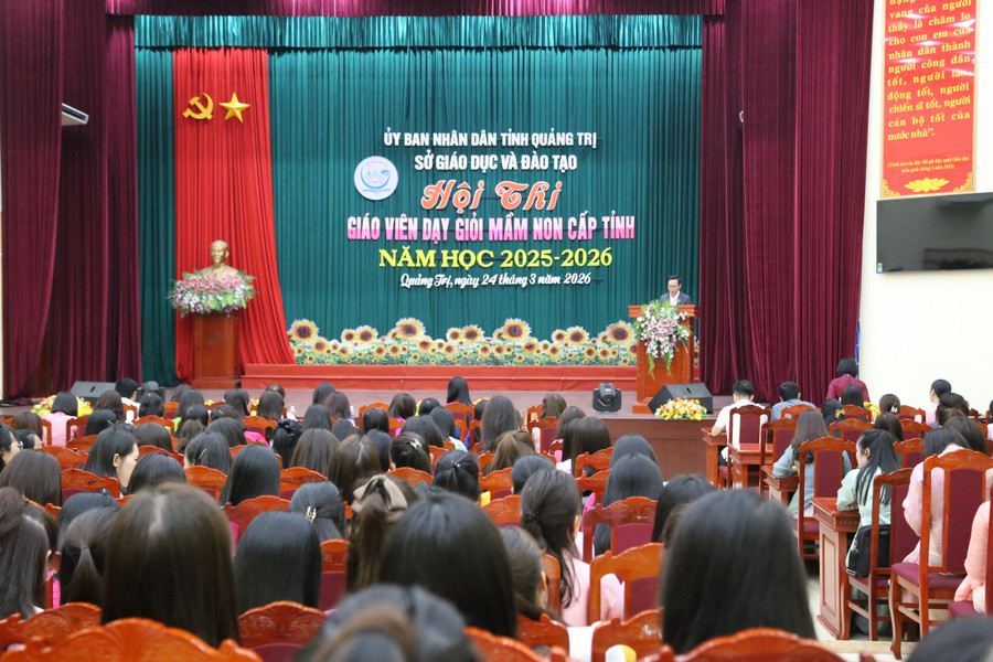 Quảng Trị tổ chức Hội thi giáo viên dạy giỏi mầm non cấp tỉnh.