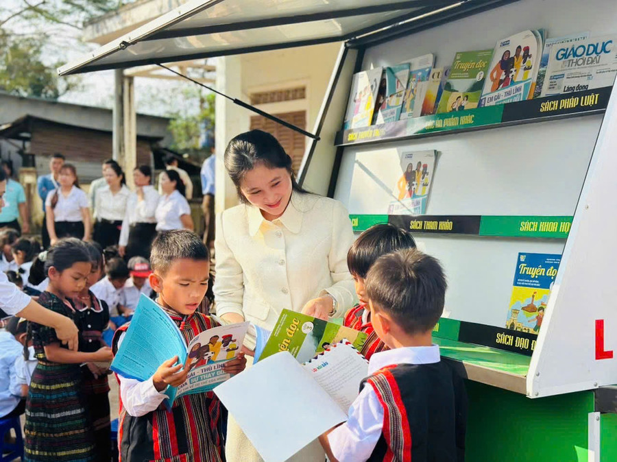 Lan tỏa và tạo động lực cho học sinh miền núi qua hoạt động đọc sách.
