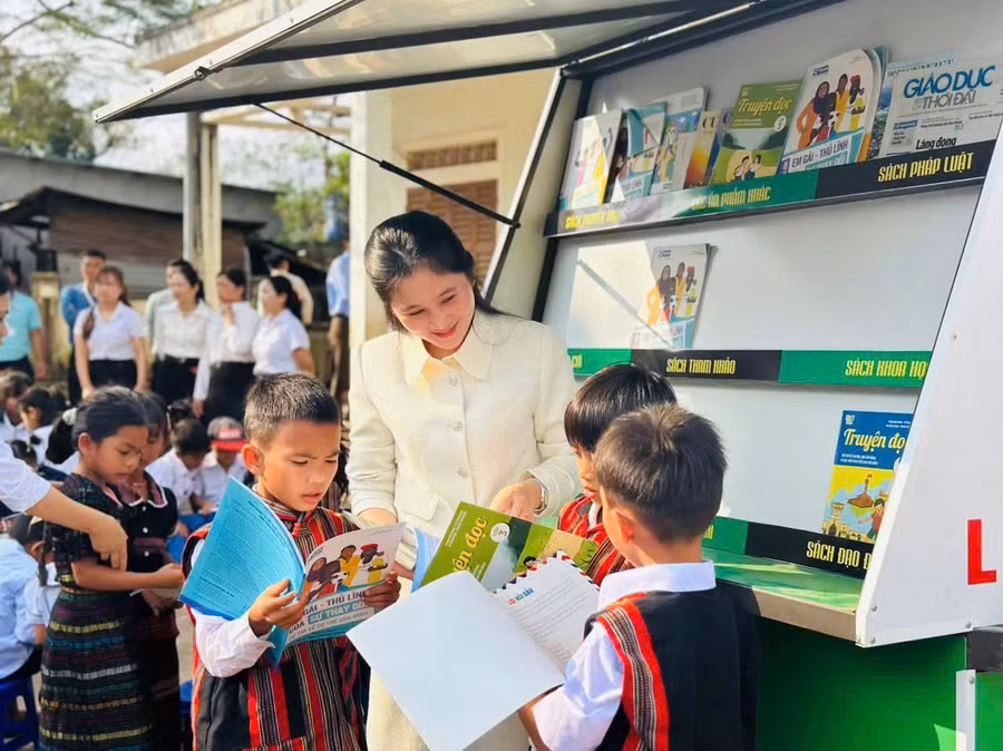 Lan tỏa và tạo động lực cho học sinh miền núi qua hoạt động đọc sách.