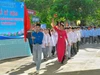 Cô trò Trường THPT Hoàng Công Chất (Thanh An, Điện Biên) trong lễ khai giảng năm học 2025-2026.
