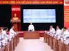 Bộ trưởng Bộ GD&ĐT Nguyễn Kim Sơn phát biểu tại lễ phát động ngành Giáo dục ủng hộ đồng bào bị thiệt hại bởi Bão số 10.