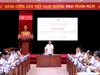Thứ trưởng Bộ GD&ĐT Hoàng Minh Sơn chủ trì phiên họp.