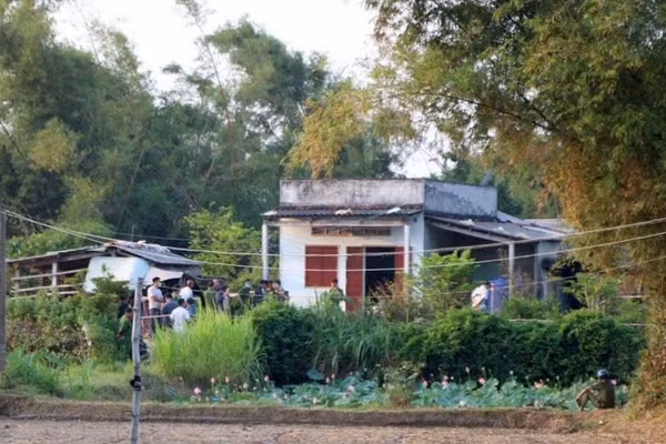 Ngôi nhà nơi xảy ra vụ việc.
