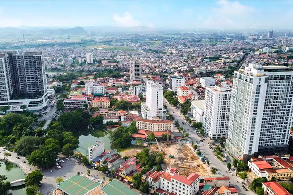 Một góc đô thị trung tâm phường Bắc Giang (tỉnh Bắc Ninh).