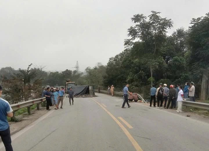 Hiện trường vụ tai nạn. (Ảnh: CTV)
