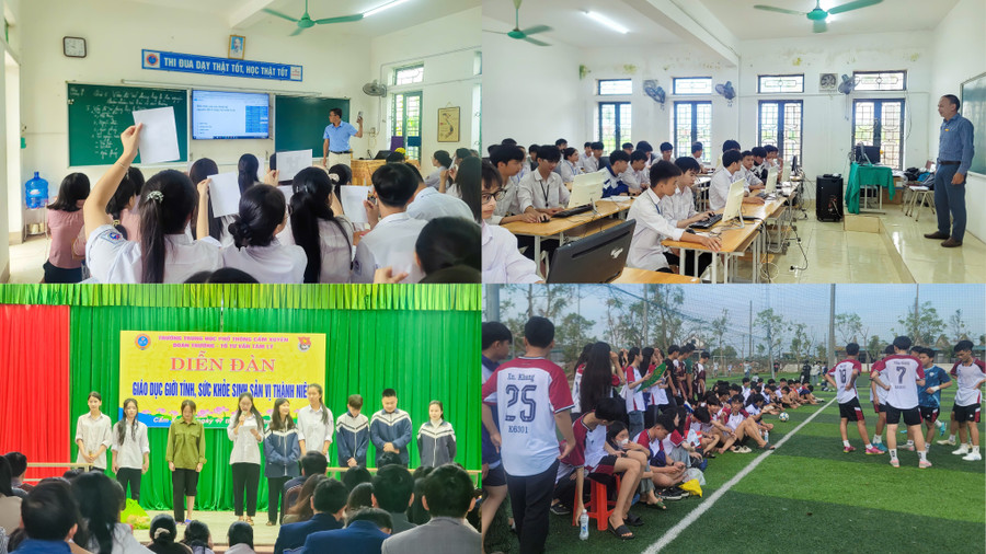 Các hoạt động trải nghiệm hướng nghiệp, giáo dục kỹ năng sống được tăng cường; Giáo viên tích cực đổi mới phương pháp giảng dạy bằng việc ứng dụng CNTT vào giảng dạy... anh-2.png