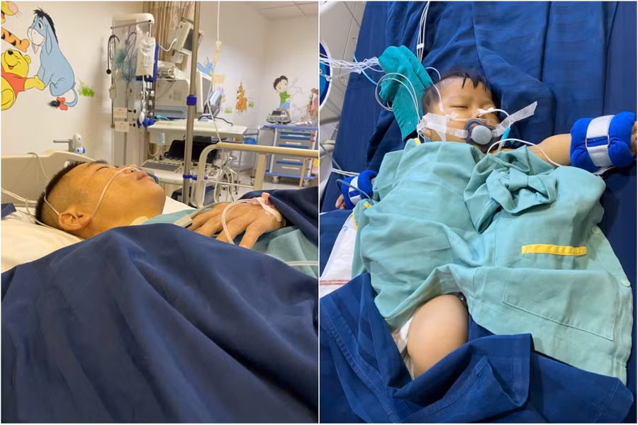 Người cha hiến một phần gan của mình để giành sự sống cho con.