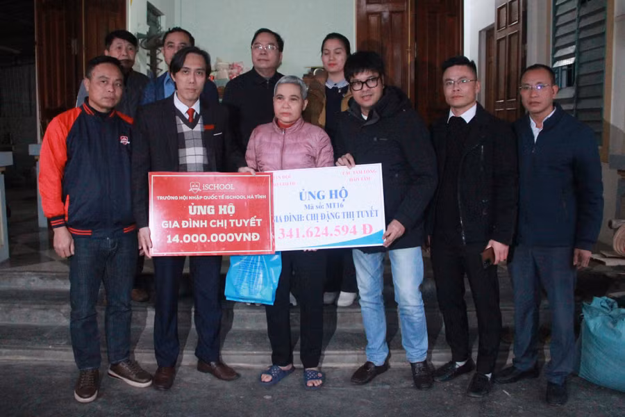 Nhiều sẻ chia dành cho hoàn cảnh gia đình chị Đặng Thị Tuyết.