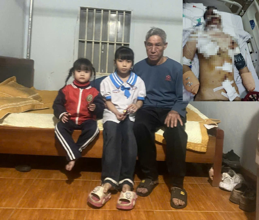 Bố gặp nạn thập tử nhất sinh, tương lai 2 cháu nhỏ mịt mờ.