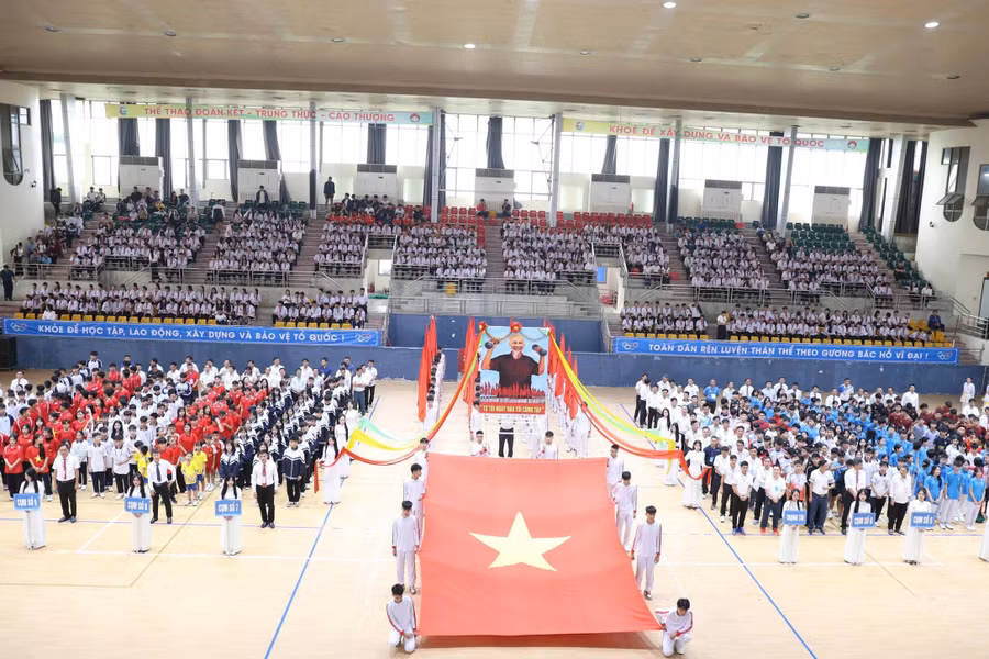 Đại hội ghi nhận sự tham gia của gần 4.000 vận động viên.
