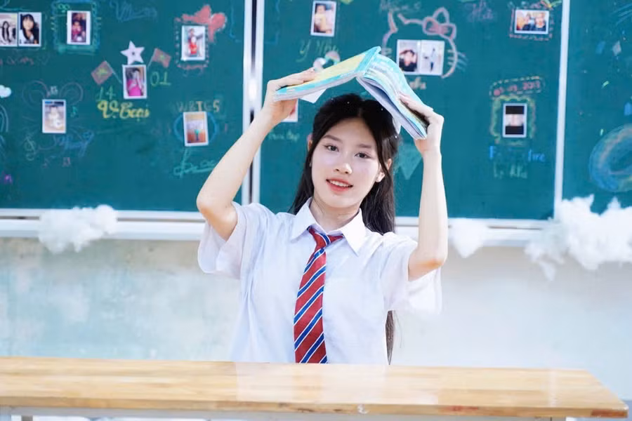 Nữ sinh Phan Thị Hà.