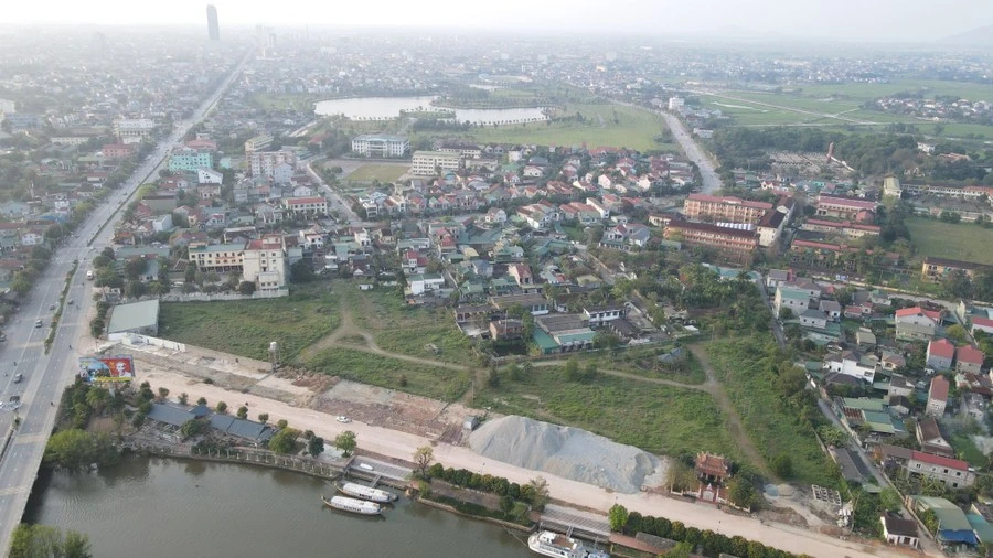 Khu "đất vàng" được UBND tỉnh Hà Tĩnh thuê để làm Dự án Trung tâm thương mại, văn phòng, khách sạn BMC.