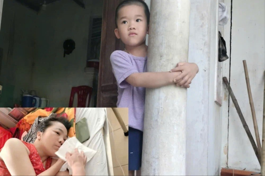 Mẹ trọng bệnh, con trai thơ bé thiếu thốn tình thương. 77.jpg