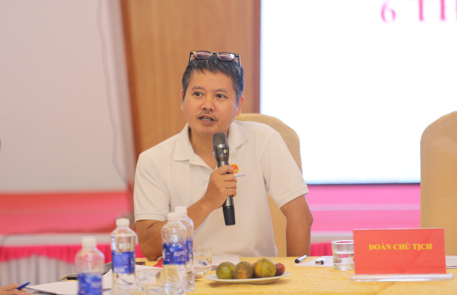 Phó Tổng Biên tập Nguyễn Đức Tuân phát biểu chỉ đạo công tác chuyên môn tại Hội nghị. 4i7a0894.jpg