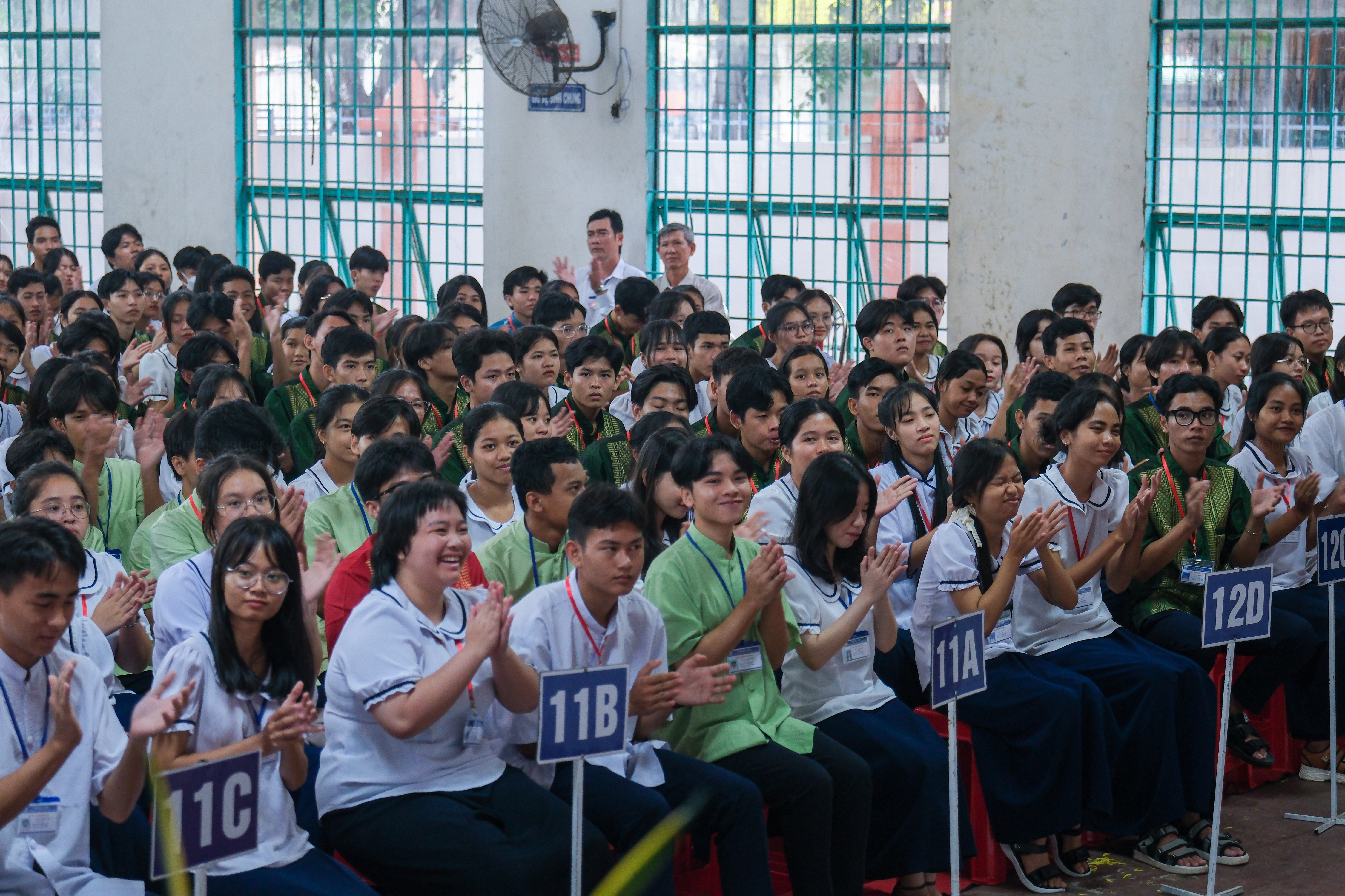 Quang cảnh học sinh trường phổ thông dân tộc nội trú THPT Kiên Giang.