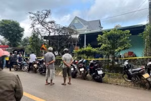 Khu nhà kho nơi xảy ra vụ án. Ảnh: TG