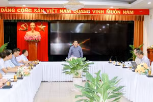 Ông Hồ Văn Hà, Phó Chủ tịch UBND tỉnh Đồng Nai phát biểu kết luận buổi làm việc. (Ảnh: Báo Đồng Nai).