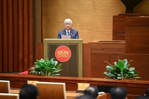 Ông Đỗ Văn Chiến, Chủ tịch Ủy ban Trung ương Mặt trận Tổ quốc Việt Nam.