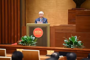 Ông Đỗ Văn Chiến, Chủ tịch Ủy ban Trung ương Mặt trận Tổ quốc Việt Nam. 