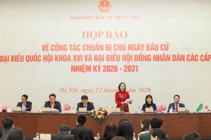 Hội đồng bầu cử quốc gia (HĐBCQG) họp báo về công tác chuẩn bị cho ngày bầu cử đại biểu Quốc hội khóa XVI và HĐND các cấp. 