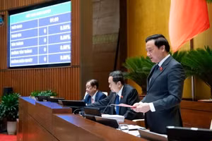 Quốc hội quyết định xem xét sửa đổi, bổ sung một số điều của Hiến pháp 2013 để thực hiện chủ trương sắp xếp, tinh gọn tổ chức bộ máy của hệ thống chính trị.