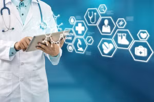 Việc ứng dụng hiệu quả AI giúp nâng cao năng suất, chất lượng công việc, góp phần cải cách hành chính, hiện đại hóa hệ thống y tế công. Ảnh minh hoạ. 