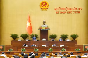 Phiên họp Quốc hội sáng 16/5.