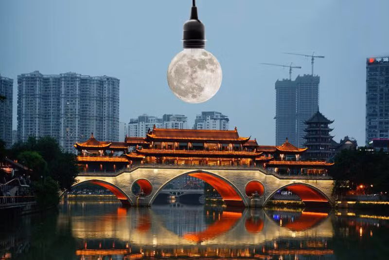Mặt trăng nhân tạo thay đèn đường?