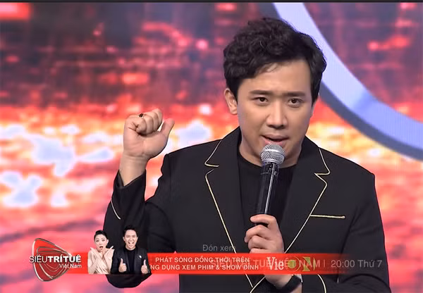 MC Trấn Thành trong chương trình "Siêu trí tuệ".