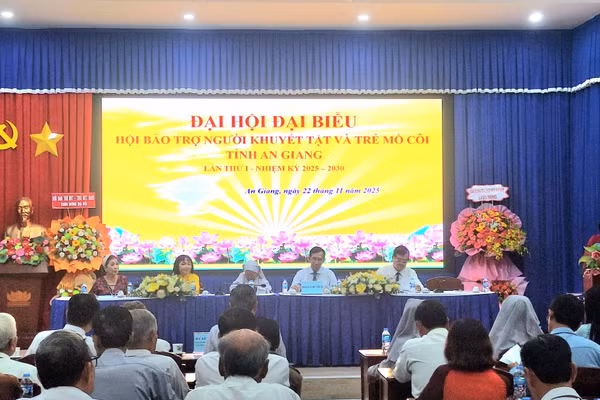 Đại hội Hội Bảo trợ Người khuyết tật và Trẻ mồ côi tỉnh An Giang lần thứ I, nhiệm kỳ 2025 - 2030.