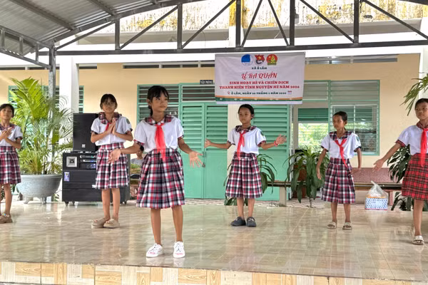 Xã Ô Lâm (tỉnh An Giang) ra quân Sinh hoạt hè và Chiến dịch Thanh niên tình nguyện hè năm 2026.