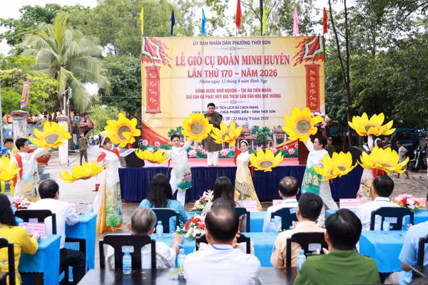 Lễ Giỗ cụ Đoàn Minh Huyên lần thứ 170 tại phường Thới Sơn, tỉnh An Giang.