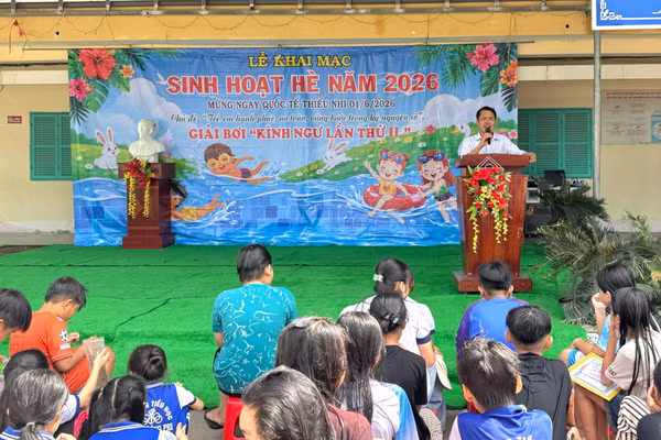 Trường Tiểu học A Lương Phi (xã Ô Lâm, tỉnh An Giang) khai mạc Sinh hoạt hè năm 2026.