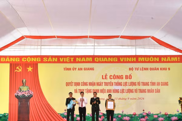 An Giang công bố ngày truyền thống Lực lượng vũ trang Nhân dân.