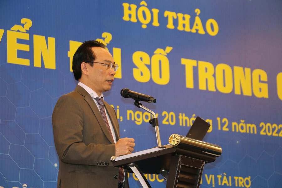 Thứ trưởng Hoàng Minh Sơn phát biểu tại hội thảo. Thứ trưởng Hoàng Minh Sơn phát biểu tại hội thảo.