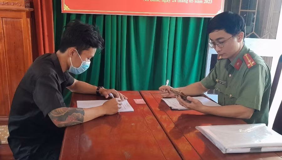 Cơ quan công an đã ra quyết định xử phạt ông D.