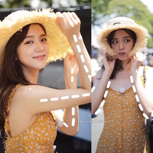 Muốn có những bức hình du lịch thật xịn, bạn sẽ không thể bỏ qua hai cách tạo dáng giữ mũ vừa nữ tính, vừa đáng yêu muốn xỉu của chị cả Black Pink.