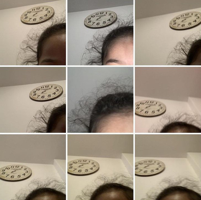 5. &quot;Cháu gái tôi dùng máy tôi chụp một lúc 457 chiếc selfie và tất cả đều trông như thế này&quot;.