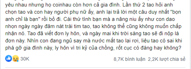 Cuộc ly hôn thu hút 30 nghìn like của cô vợ điềm tĩnh ảnh 1 Cuộc ly hôn thu hút 30 nghìn like của cô vợ điềm tĩnh ảnh 1