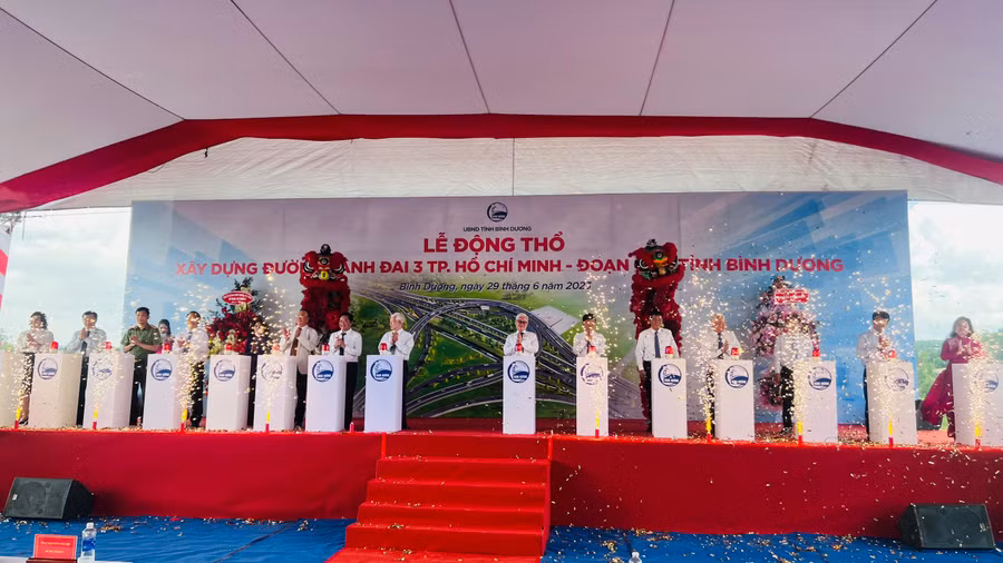 Lễ động thổ dự án đường vành đai 3, đoạn đi qua tỉnh Bình Dương.