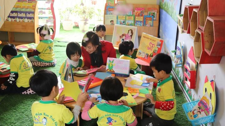 Cần nhiều biện pháp nâng cao chất lượng phổ cập GDMN cho trẻ em 5 tuổi. Ảnh: NTCC.