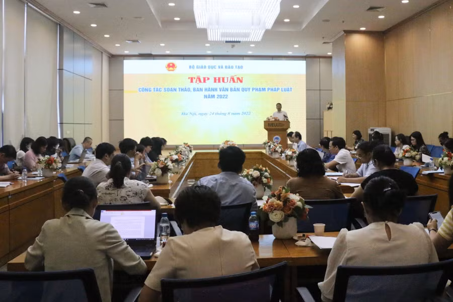 Toàn cảnh hội nghị tập huấn.