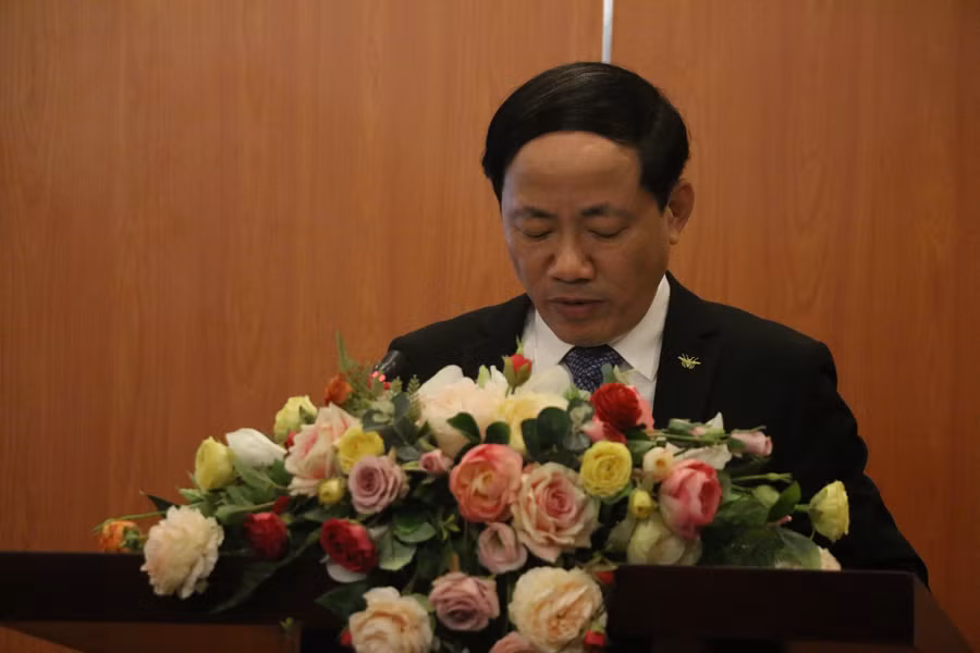 Thứ trưởng Bộ TT&amp;TT Phạm Anh Tuấn phát biểu khai mạc diễn đàn.