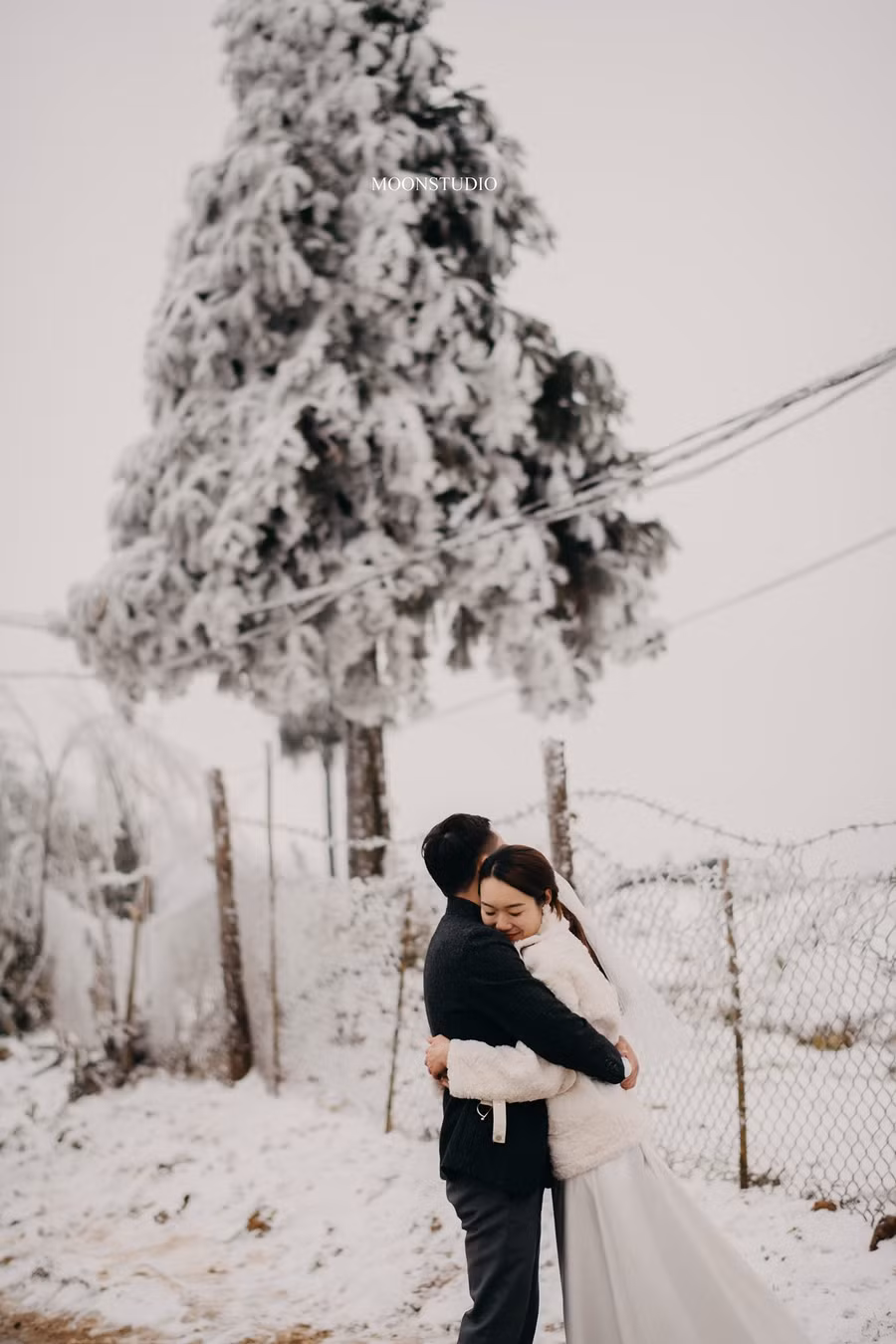 Mê mẩn bộ ảnh cưới trong tuyết ở Y Tý - Lào Cai của cặp đôi may mắn ảnh 6