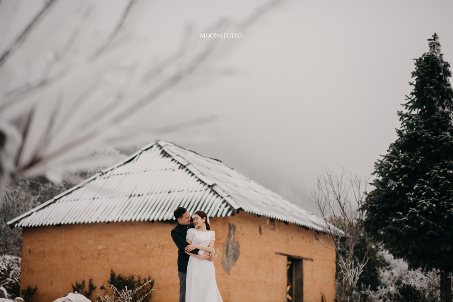 Mê mẩn bộ ảnh cưới trong tuyết ở Y Tý - Lào Cai của cặp đôi may mắn ảnh 5