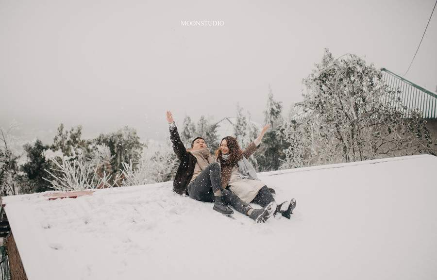 Mê mẩn bộ ảnh cưới trong tuyết ở Y Tý - Lào Cai của cặp đôi may mắn ảnh 14