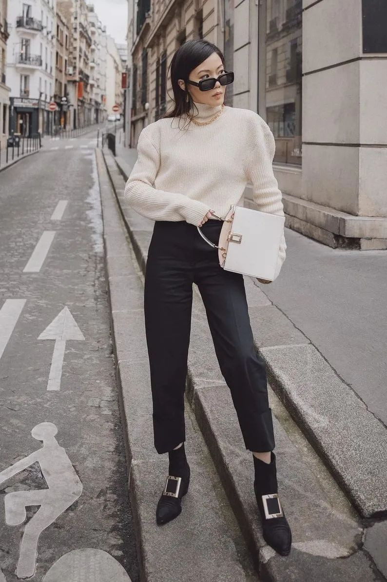 4 kiểu quần hoàn hảo khi mặc cùng áo len ảnh 5 4 kiểu quần hoàn hảo khi mặc cùng áo len ảnh 5