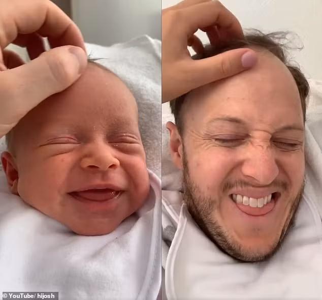 Cười "rách mép" khi xem bố copy y chang vẻ mặt say sữa của con - Ảnh 3.