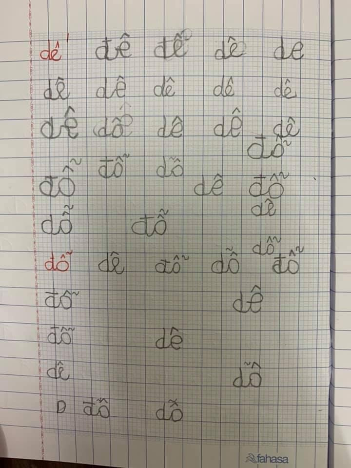 Cười vỡ bụng những màn khoe chữ con học lớp 1 ảnh 6 Cười vỡ bụng những màn khoe chữ con học lớp 1 ảnh 6