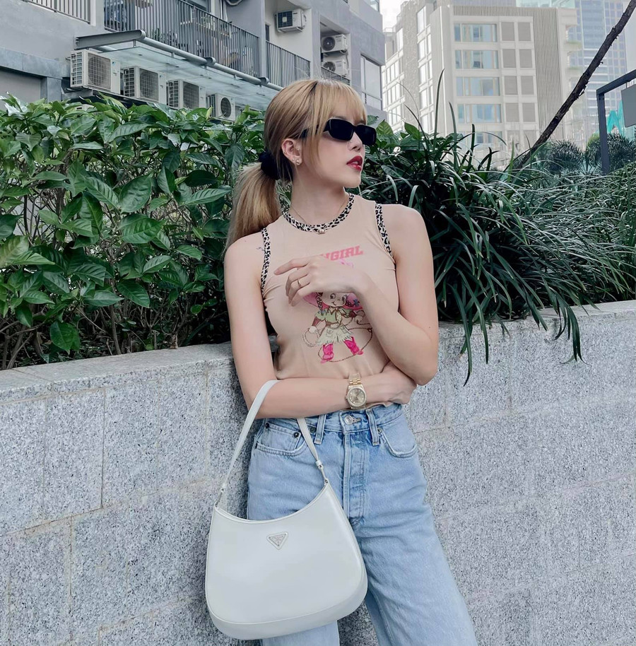 Style khác lạ của Thiều Bảo Trâm sau ồn ào chia tay ảnh 5